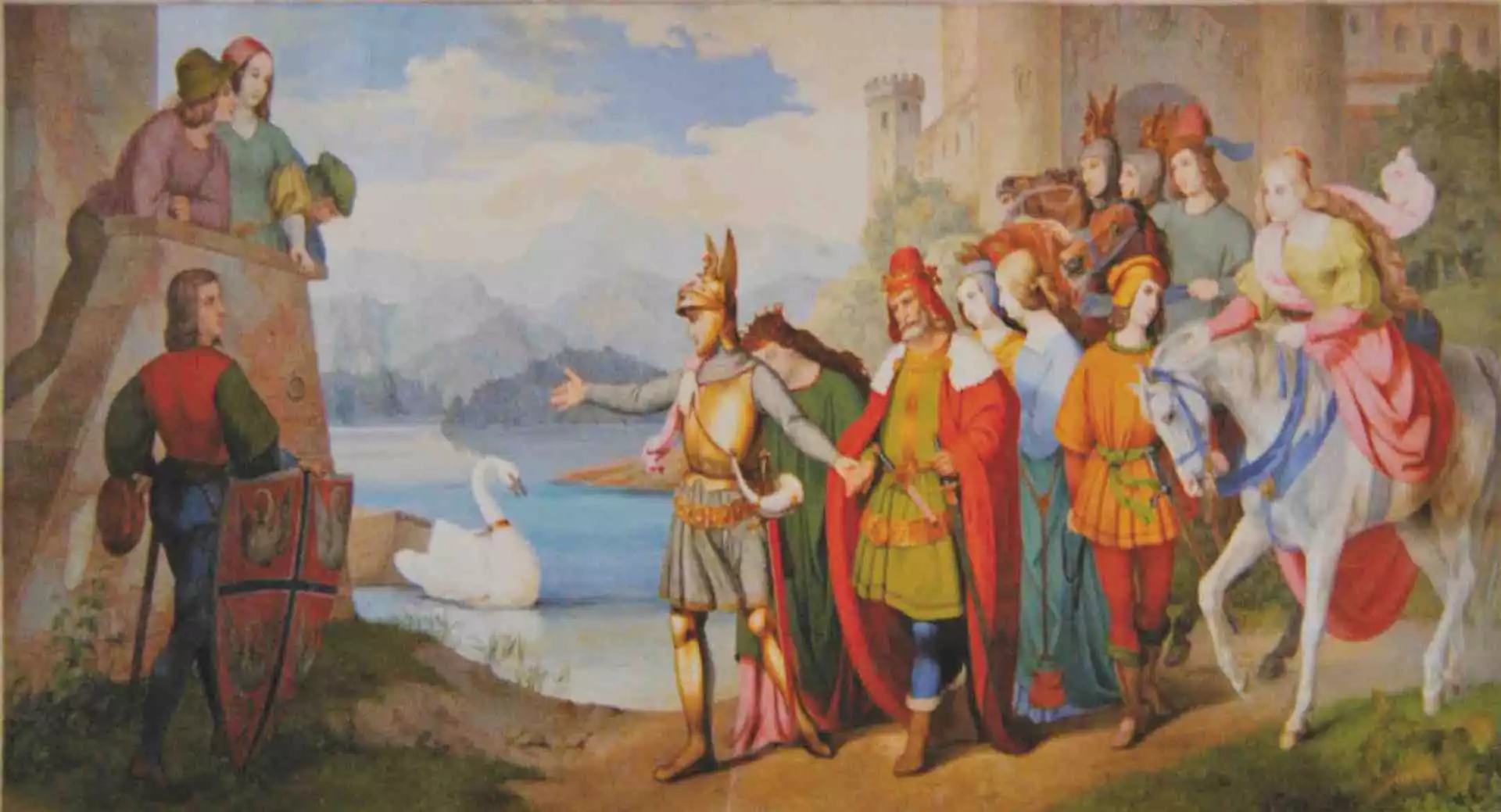 Le chevalier au cygne au château de Hohenschwangau